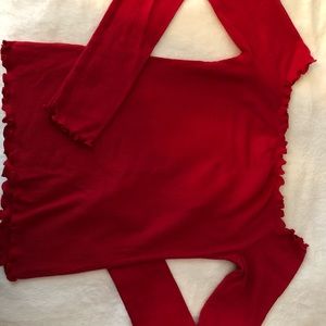 Ruffled Off the Shoulder Top